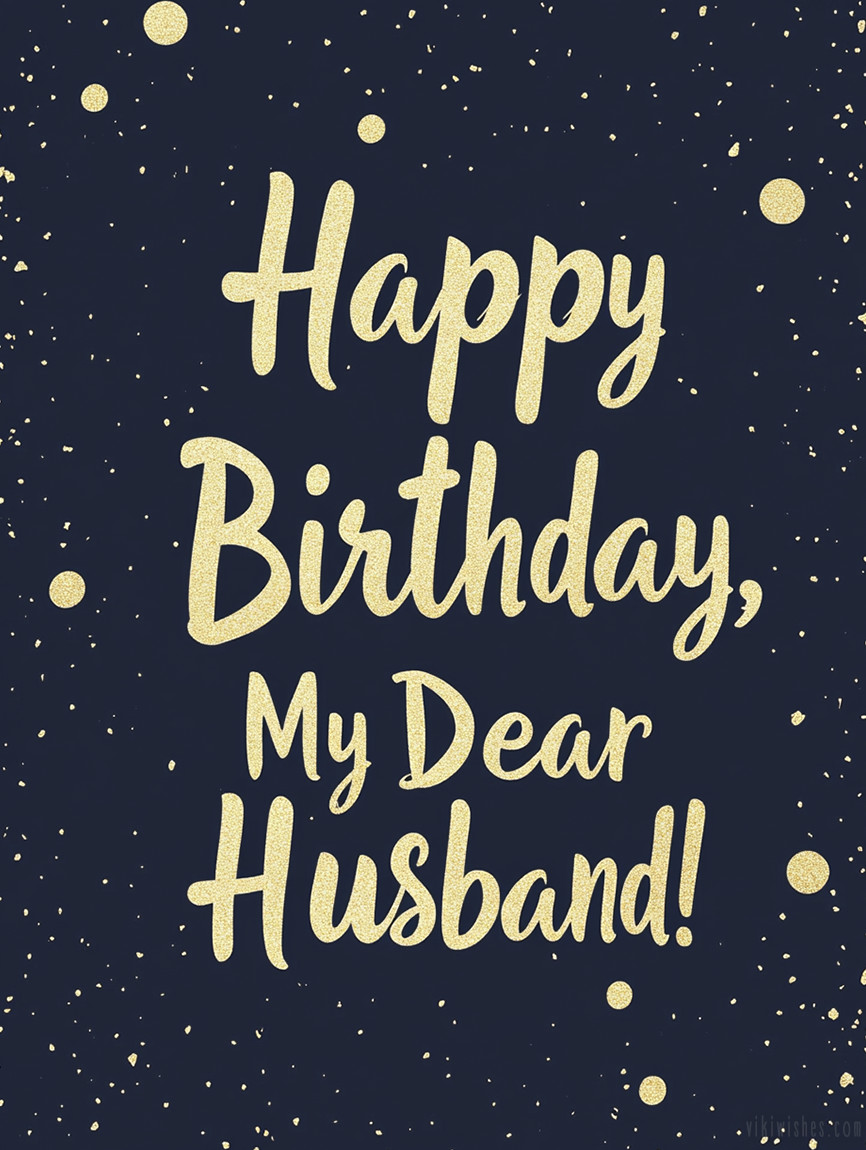 A minimalistic and beautiful image for a wife to wish her husband a happy birthday.