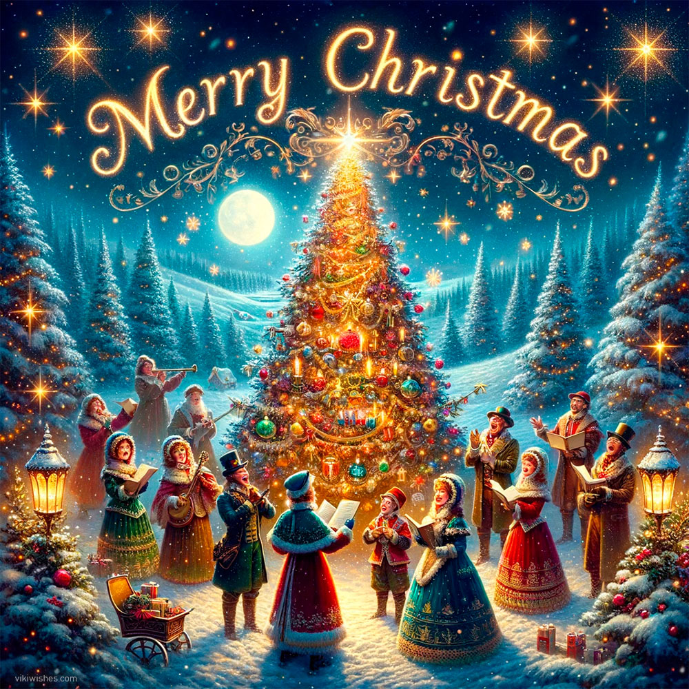 festive merry christmas image