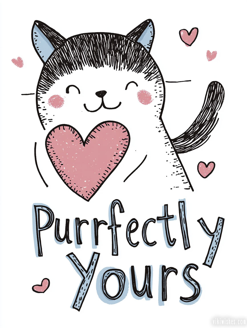 Purrfectly, a picture with a kitty for your beloved one