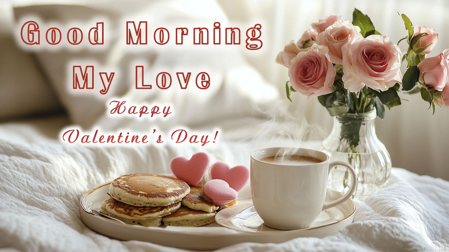 Good morning my love, valentine's day picture