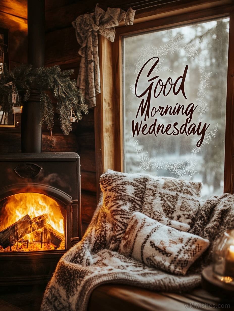 cozy winter picture good morning Wednesday