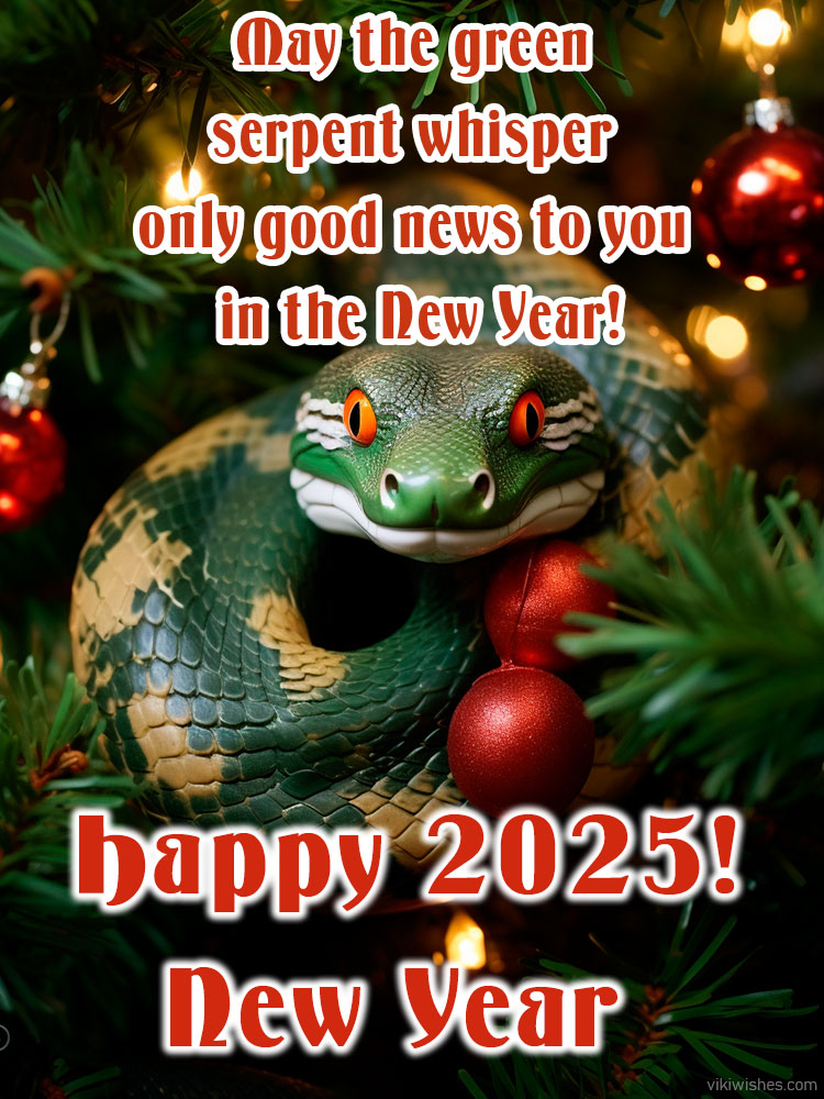 happy new year image 2025, snake year